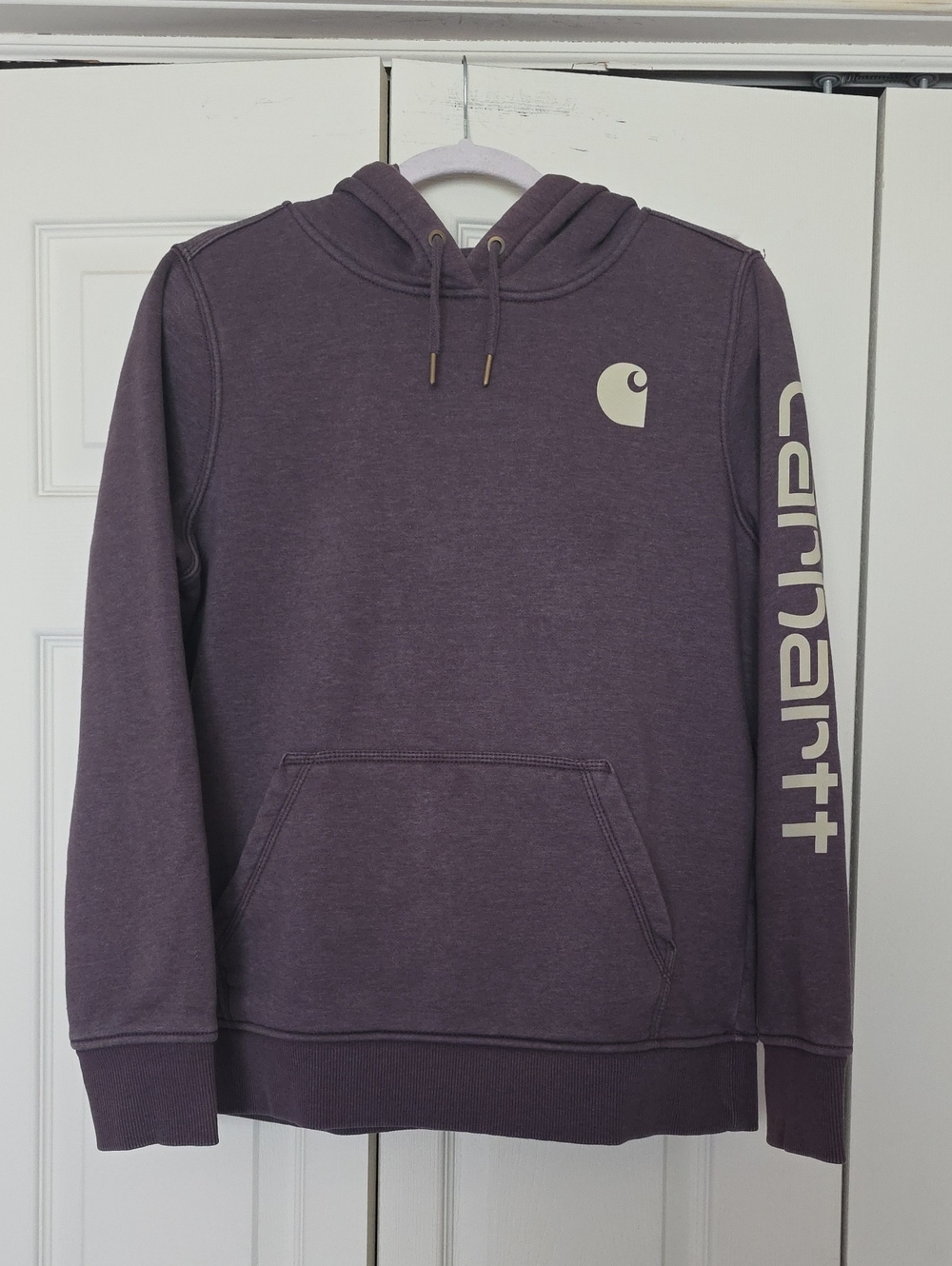 Ladies Carhartt Plum Logo Pullover Hoodie